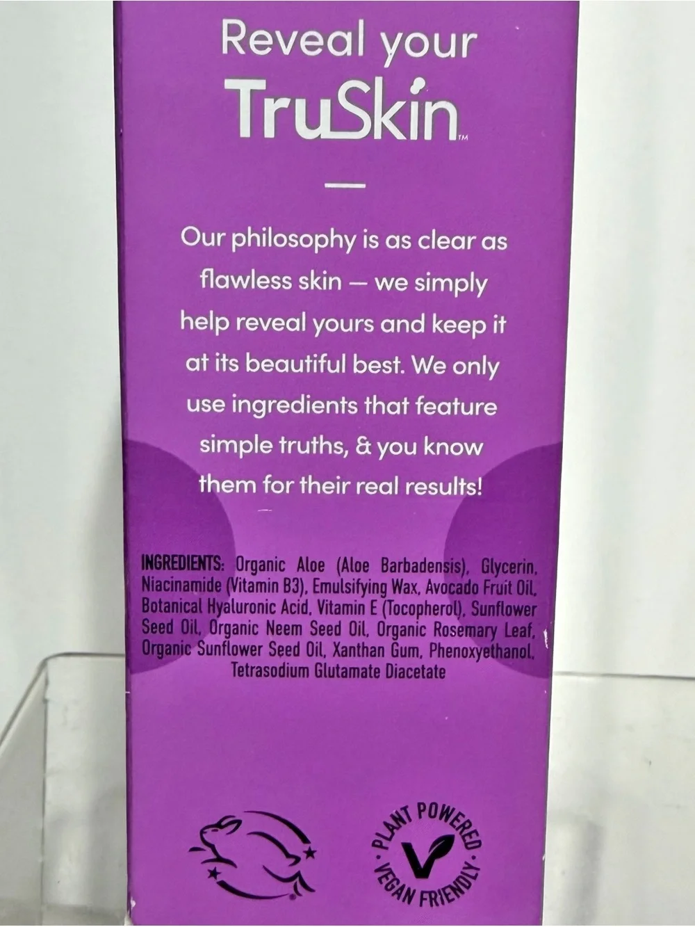 TruSkin Niacinamide B3 FACIAL SERUM, Vitamin E & Hyaluronic Acid, 1 fl oz - NIB